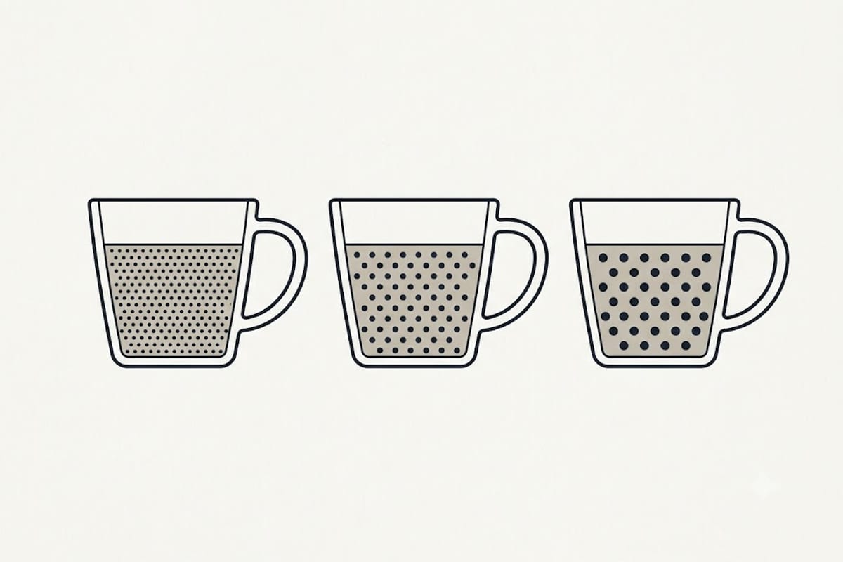 One cup, three very different calorie counts